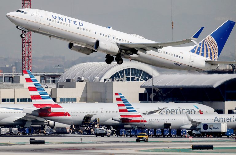 Dow jumps more than 350 points, rebounding from Tuesday’s decline as Trump urges airline aid