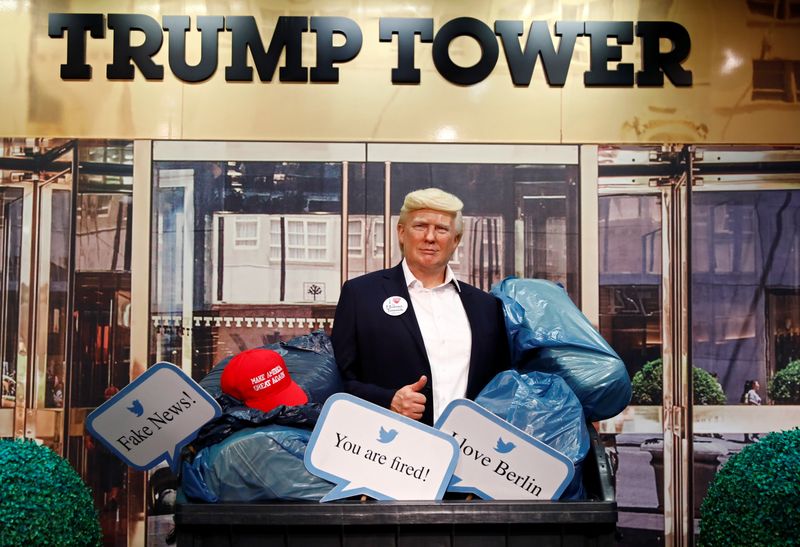 Trump wax figure put into a dumpster at Madame Tussauds in Berlin