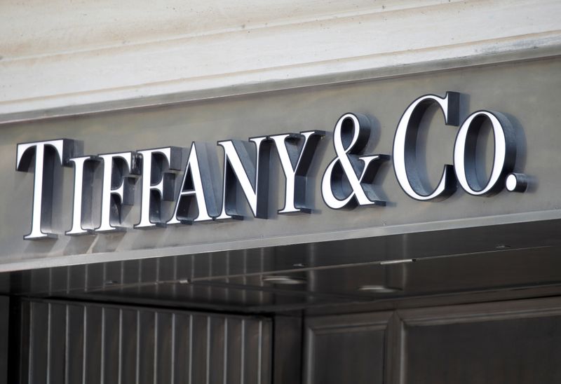 Tiffany & Co. logo outside a store in Paris