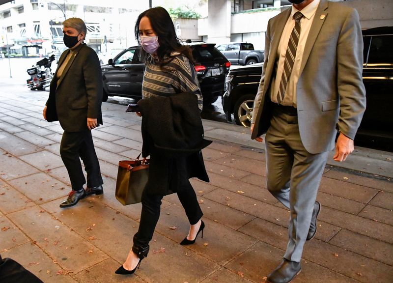 FILE PHOTO: Huawei Technologies Chief Financial Officer Meng Wanzhou arrives at court in Vancouver