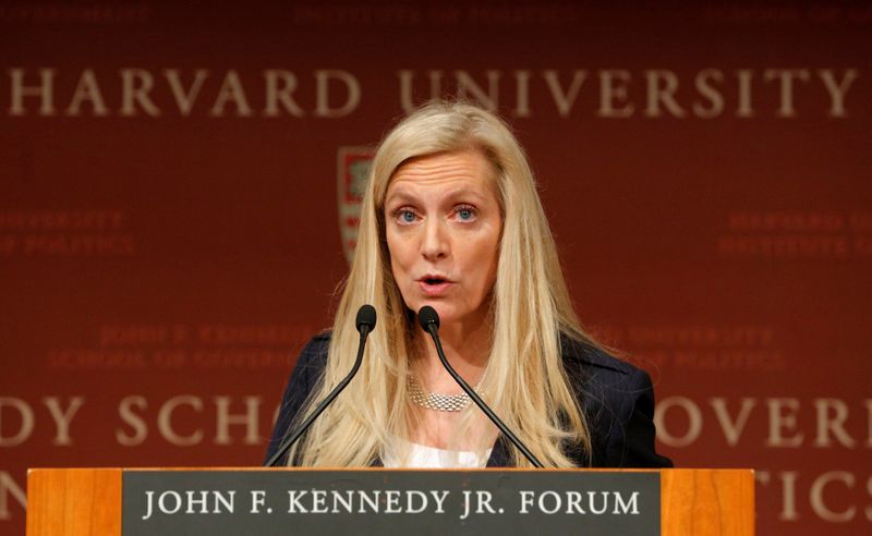 FILE PHOTO: Brainard speaks at the John F. Kennedy School of Government at Harvard University in Cambridge