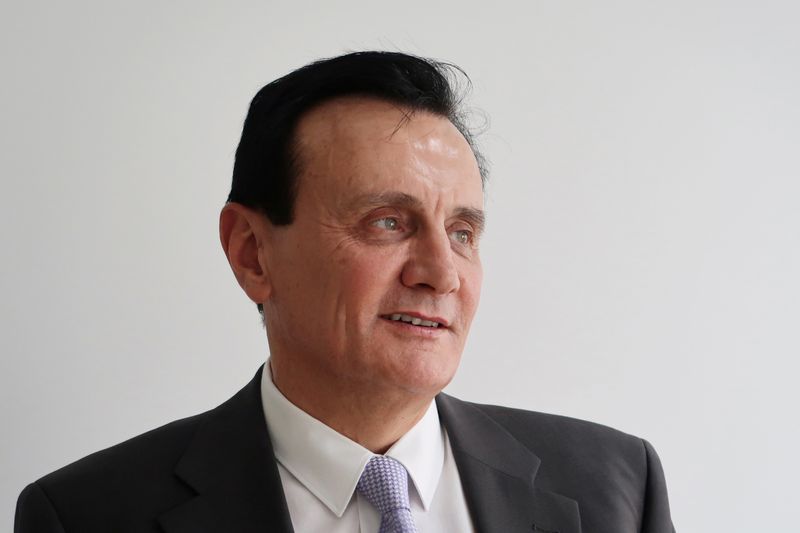 FILE PHOTO: Pascal Soriot, chief executive officer of pharmaceutical company AstraZeneca, attends an interview with Reuters in Shanghai