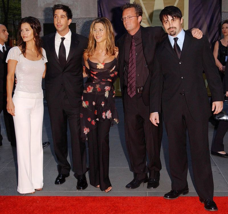 FILE PHOTO: FRIENDS CAST ARRIVES AT THE NBC 75TH ANNIVERSARY PARTY.