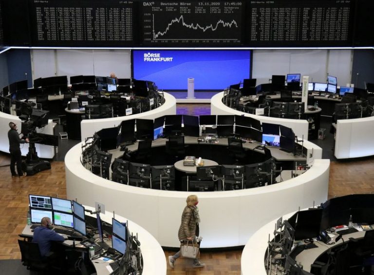 European shares rise as strong China data boosts recovery hopes