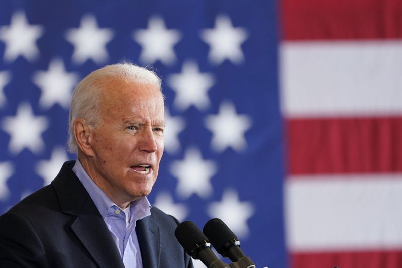 Democratic U.S. presidential nominee Joe Biden at the Get Out The Vote event in Cleveland