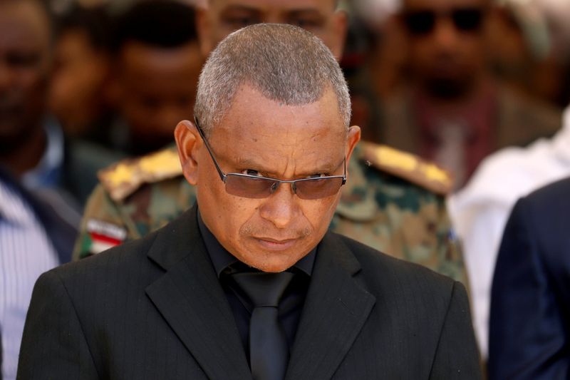 FILE PHOTO: Debretsion Gebremichael, Tigray Regional President, attends the funeral ceremony of Ethiopia's Army Chief of Staff Seare Mekonnen in Mekele