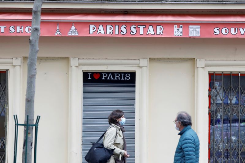 FILE PHOTO: Paris streets before the national lockdown