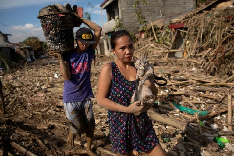 Philippines’ typhoon deaths rise as worst floods in 45 years hit north