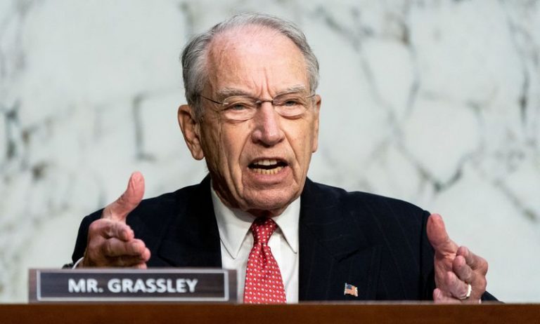 Republican U.S. Senator Grassley, 87, tests positive for coronavirus