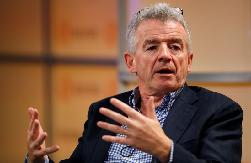 FILE PHOTO: Ryanair Chief Executive Michael O'Leary attends a Reuters Newsmaker event in London