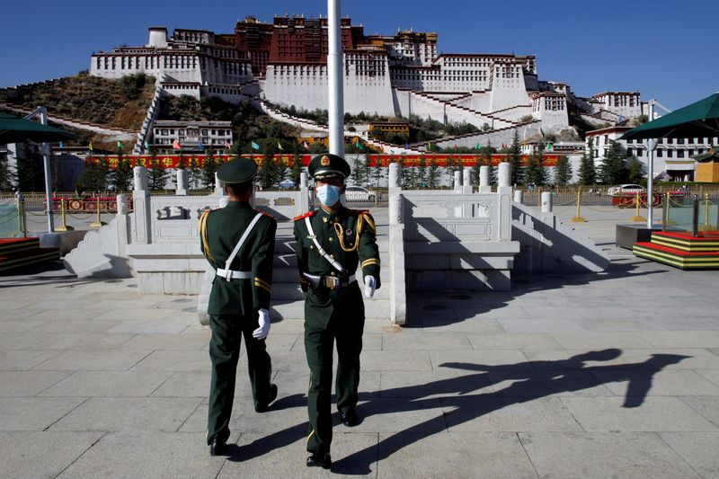 FILE PHOTO: China showcases poverty alleviation during a government organised tour of Tibet
