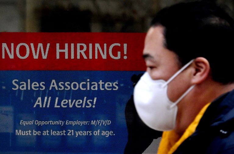Jobless claims hit pandemic-era low as hiring continues even with rising Covid cases