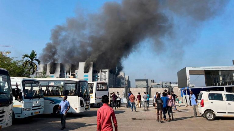 Fire hits building at world’s largest vaccine maker in India