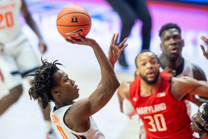 NCAA Basketball: Maryland at Illinois