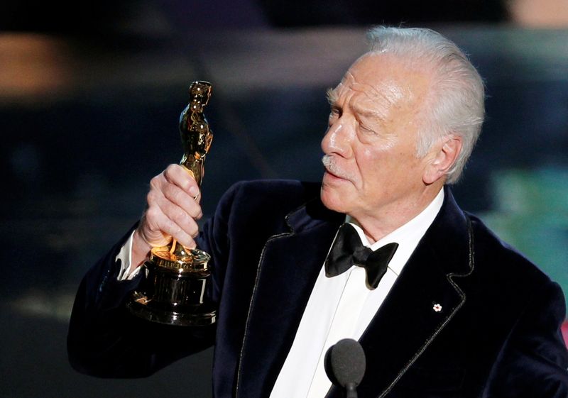 FILE PHOTO: Plummer, accepts the Oscar for best supporting actor for his role in 