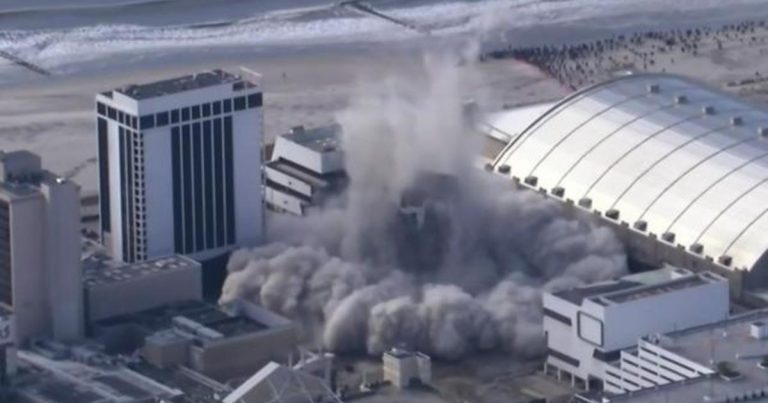 Former Trump Plaza Hotel and Casino in Atlantic City demolished