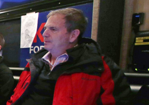 In this Jan. 20, 2016 file photo, John Weaver is shown on a campaign bus in Bow, N.H. The Lincoln Project was launched in November 2019 as a super PAC that allowed its leaders to raise and spend unlimited sums of money. In June 2020, members of the organization’s leadership were informed in writing and in subsequent phone calls of at least 10 specific allegations of harassment against co-founder John Weaver, including two involving Lincoln Project employees, according to multiple people with direct knowledge of the situation. (AP Photo/Charles Krupa)