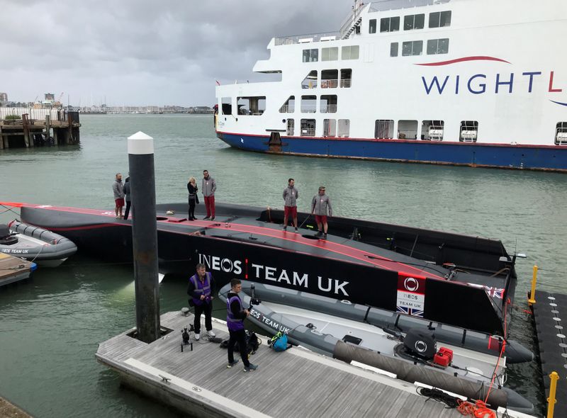 ukINEOS TEAM UK's new America's Cup AC75 yacht 