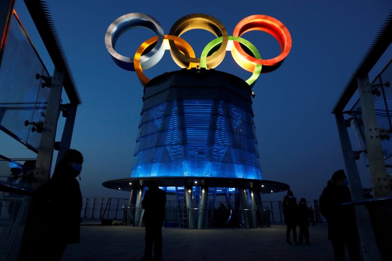 FILE PHOTO: A year ahead of the opening of the 2022 Winter Olympic Games, in Beijing