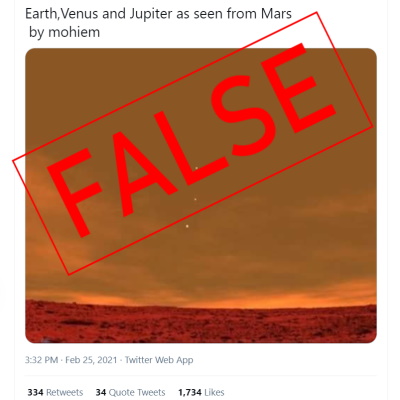 Post Revives Fabricated Image of View from Mars