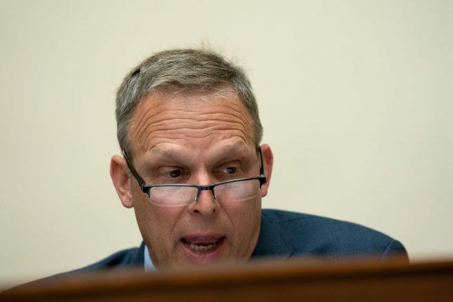 WASHINGTON, DC - SEPTEMBER 16: Representative Scott Perry, (R-FL) speaks during a House Foreign Affairs Committee hearing on September 16, 2020 in Washington, DC. The hearing is investigating the firing of State Department Inspector General Steve Linick. (Photo by Stefani Reynolds-Pool/Getty Images)