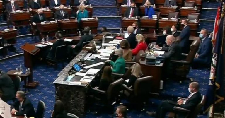 Seven Senate Republicans join Democrats in unsuccessful vote to convict former President Trump