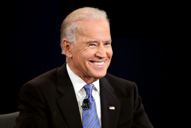 DANVILLE, KY - OCTOBER 11: U.S. Vice President Joe Biden smiles during the vice presidential debate at Centre College October 11, 2012 in Danville, Kentucky. This is the second of four debates during the presidential election season and the only debate between the vice presidential candidates before the closely-contested election November 6. (Photo by Chip Somodevilla/Getty Images)
