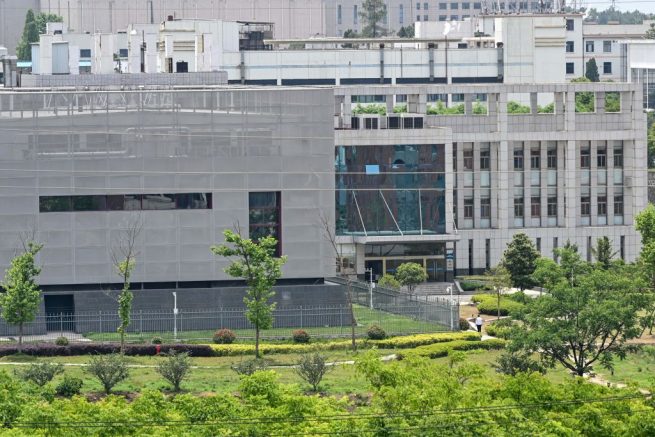 The view shows the P4 laboratory building at the Wuhan Institute of Virology in Wuhan in China's central Hubei province on May 13, 2020. - Opened in 2018, the P4 lab, which is part of the greater Wuhan Institute of Virology and conducts research on the world's most dangerous diseases, has been accused by top US officials of being the source of the COVID-19 coronavirus pandemic. (Photo by Hector RETAMAL / AFP) (Photo by HECTOR RETAMAL/AFP via Getty Images)