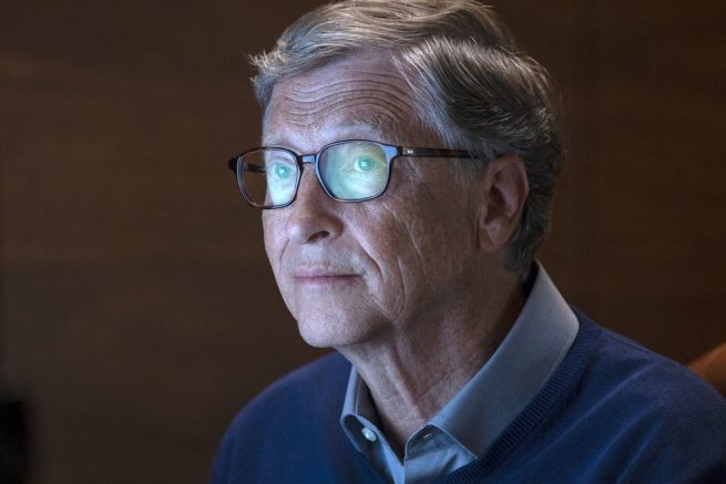 This image released by Netflix shows billionaire philanthropist Bill Gates in a scene from "Inside Bill's Brain: Decoding Bill Gates," streaming Sept. 20. (Saeed Adyani/Netflix via AP)