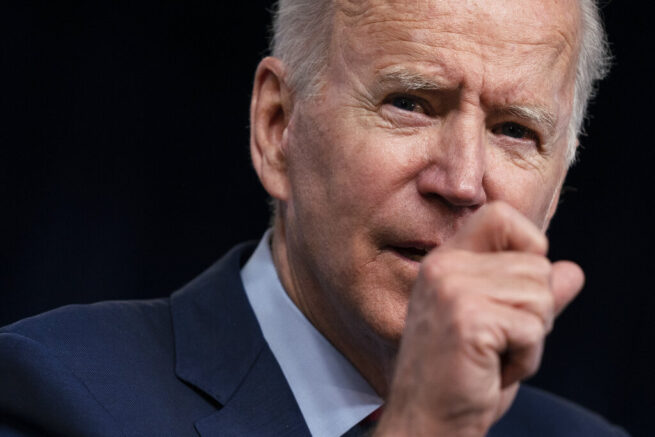 President Joe Biden speaks during an event on the American Jobs Plan in the South Court Auditorium on the White House campus, Wednesday, April 7, 2021, in Washington. (AP Photo/Evan Vucci)