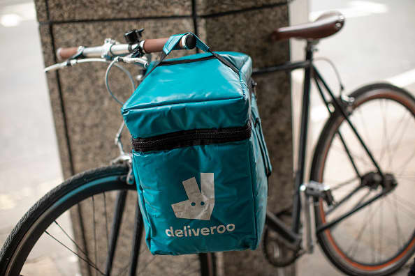 Deliveroo shares fall as it gives cautious guidance in first update since IPO flop