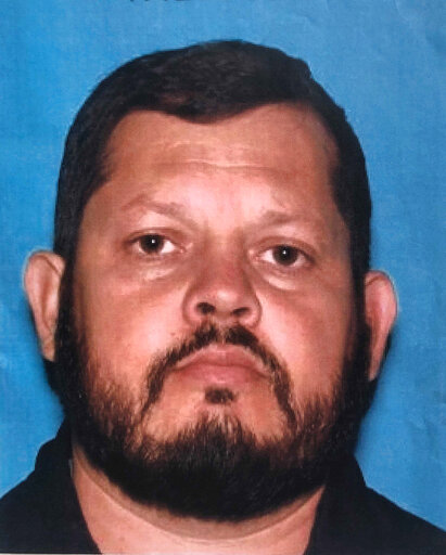 This undated photo provided by the Orange Police Department shows Aminadab Gaxiola Gonzalez, a 44-year-old Fullerton, Calif., man who is the suspect in a shooting that occurred inside a counseling business in Orange, Calif., on Wednesday, March 31, 2021. A child was among four people killed Wednesday in the shooting at a Southern California office building that left a fifth victim wounded and the gunman critically injured, police said. (Orange Police Department via AP)