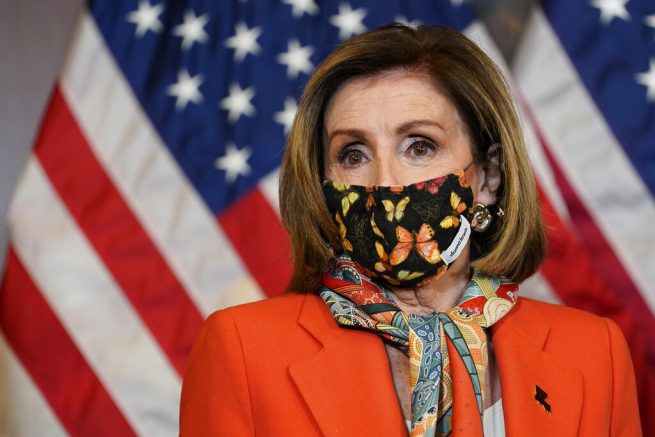 House Speaker Nancy Pelosi of Calif., speaks during a photo opportunity on Capitol Hill in Washington, Tuesday, May 11, 2021. (AP Photo/Susan Walsh)