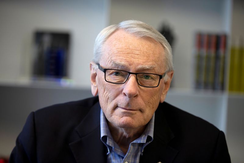 FILE PHOTO: International Olympic Committee (IOC) member Dick Pound poses in his office in Montreal, Quebec, Canada