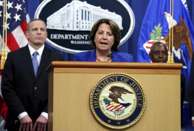 Deputy Attorney General Lisa Monaco announces the recovery of millions of dollars worth of cryptocurrency from the Colonial Pipeline Co. ransomware attacks as she speaks with FBI Deputy Director Paul Abbate and acting U.S. Attorney for the Northern District of California Stephanie Hinds at the Justice Department in Washington. (Jonathan Ernst/Pool via AP)