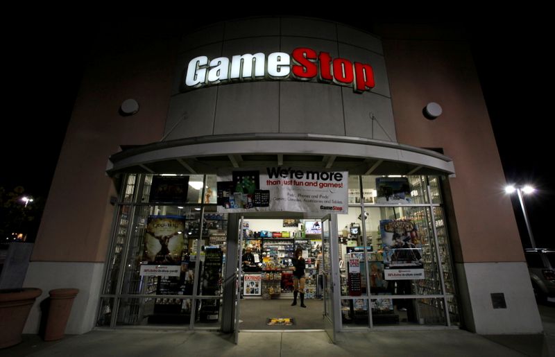 FILE PHOTO: A GameStop store is pictured in Pasadena, California