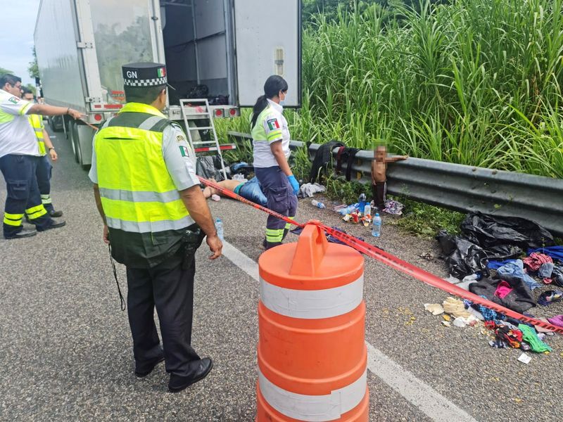 FILE PHOTO: Mexican authorities find 2-year-old boy abandoned near migrant truck in Veracruz