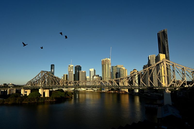 FILE PHOTO: A view of the city skyline of Brisbane
