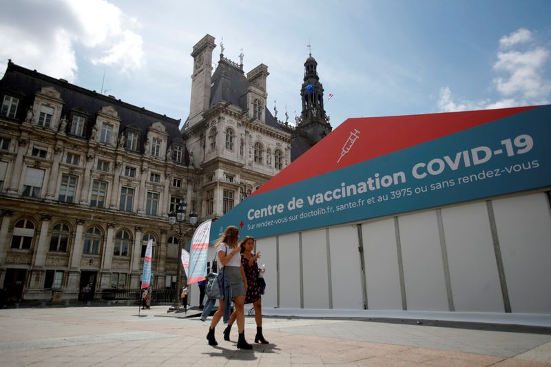 FILE PHOTO: Coronavirus disease (COVID-19) vaccination campaign in Paris