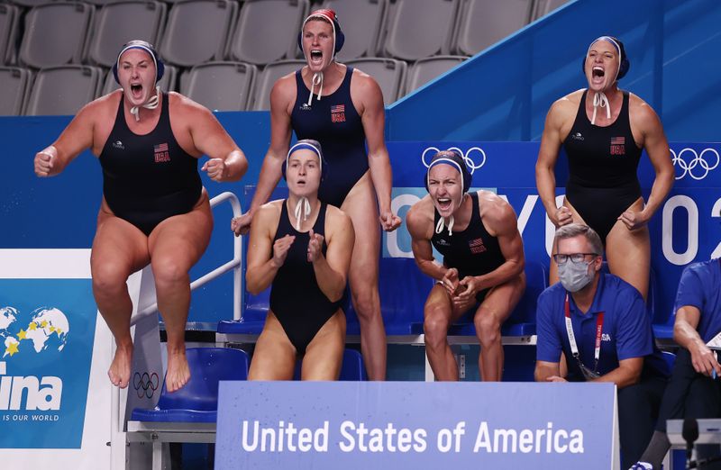 Water Polo - Women - Semifinal - Russian Olympic Committee v USA