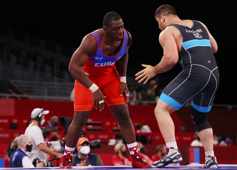 Wrestling - Greco-Roman - Men's 130kg - Quarterfinal