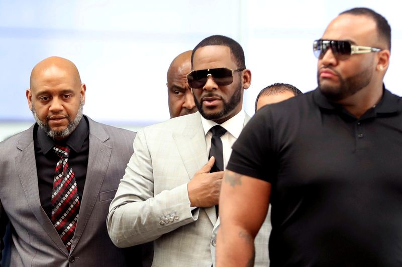 R. Kelly at the Criminal Court Building in Chicago