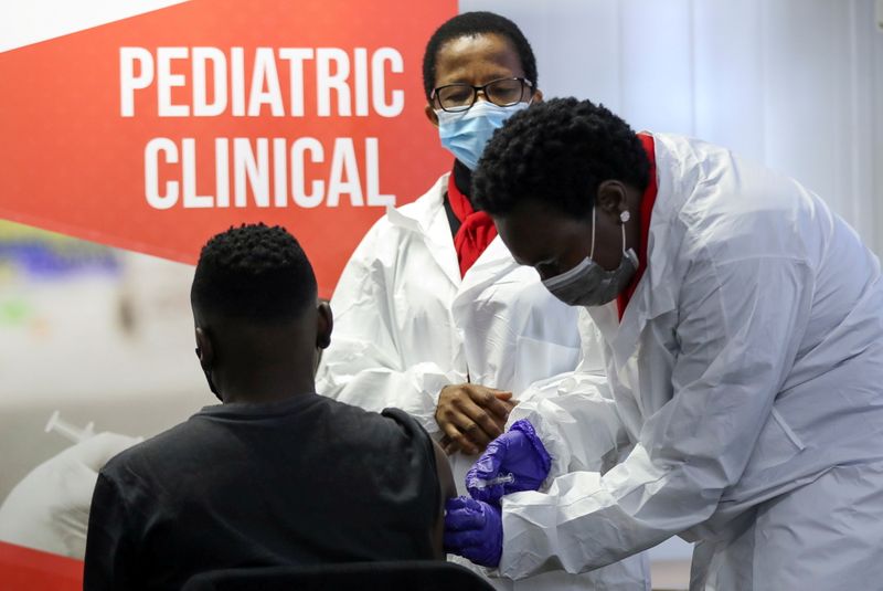 FILE PHOTO: Sinovac launches South African leg of global vaccine trial in children and adolescents, in Pretoria