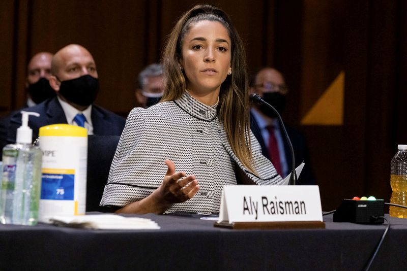 FILE PHOTO: Senate Judiciary hearing on the FBI handling of the Larry Nassar investigation of sexual abuse of Olympic gymnasts, in Washington