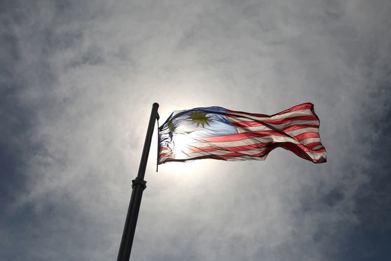 A Malaysian flag flies outside Prime Minister's office, in Putrajaya