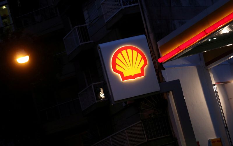 FILE PHOTO: A Shell logo is seen at a gas station in Buenos Aires