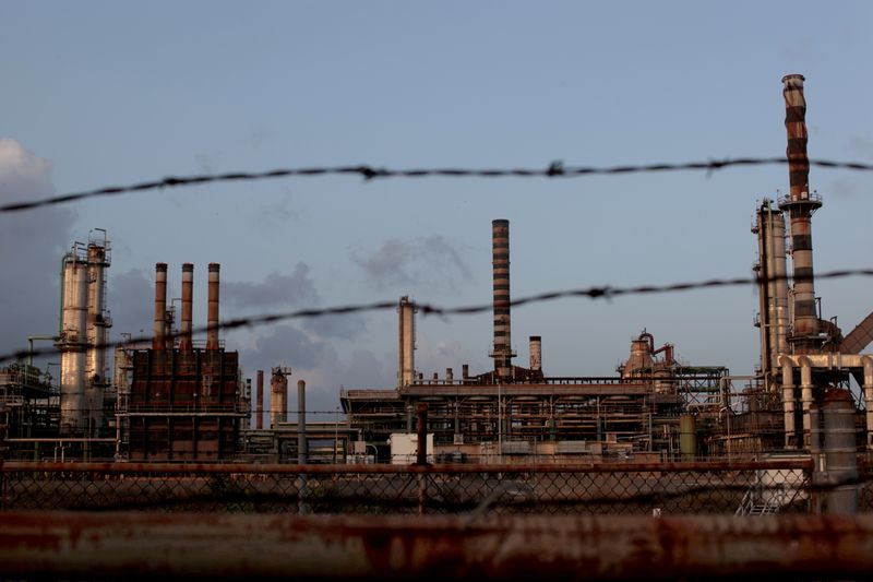 FILE PHOTO: The installations of the Limetree Bay petroleum refinery are seen in St Croix