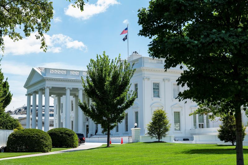 FILE PHOTO: The exterior of the White House is seen from the North Lawn
