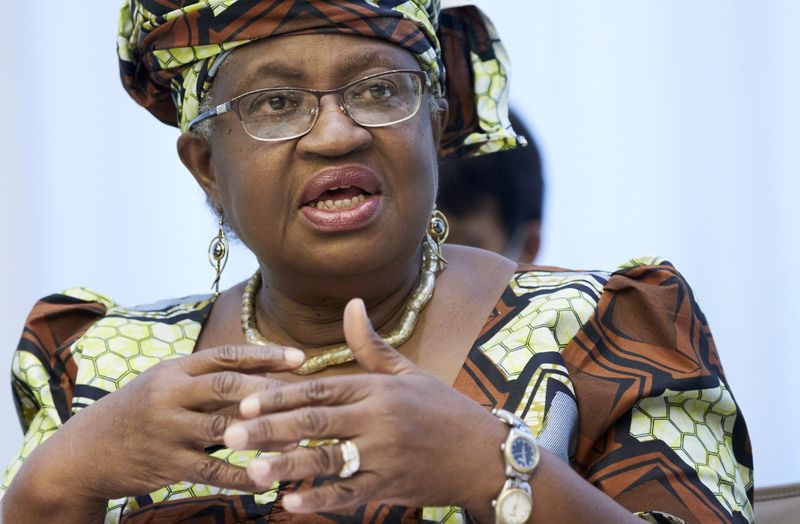 FILE PHOTO: WTO director-general Ngozi Okonjo-Iweala attends a news conference in Geneva