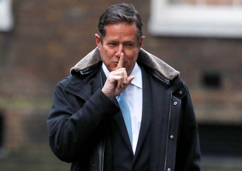 Barclays' CEO Jes Staley arrives at 10 Downing Street in London